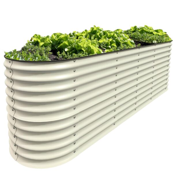 32" Tall, 12-in-1 Galvanized Garden Beds - Ollegardens