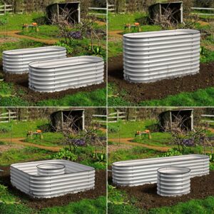 Olle 4-Style Modular Galvanized Raised Garden Beds [Build 1 of 4 Configurations] - Ollegardens