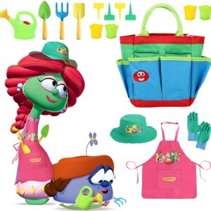 Olle Gardens VeggieTales Kids Gardening Set - Pink - Ollegardens