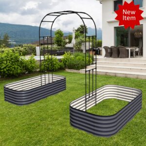 OLLE Garden 95" High 59" Wide Arch Trellis - Ollegardens