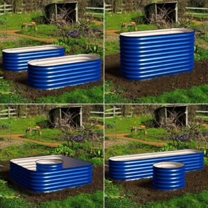 Olle 4-Style Modular Galvanized Raised Garden Beds [Build 1 of 4 Configurations] - Ollegardens